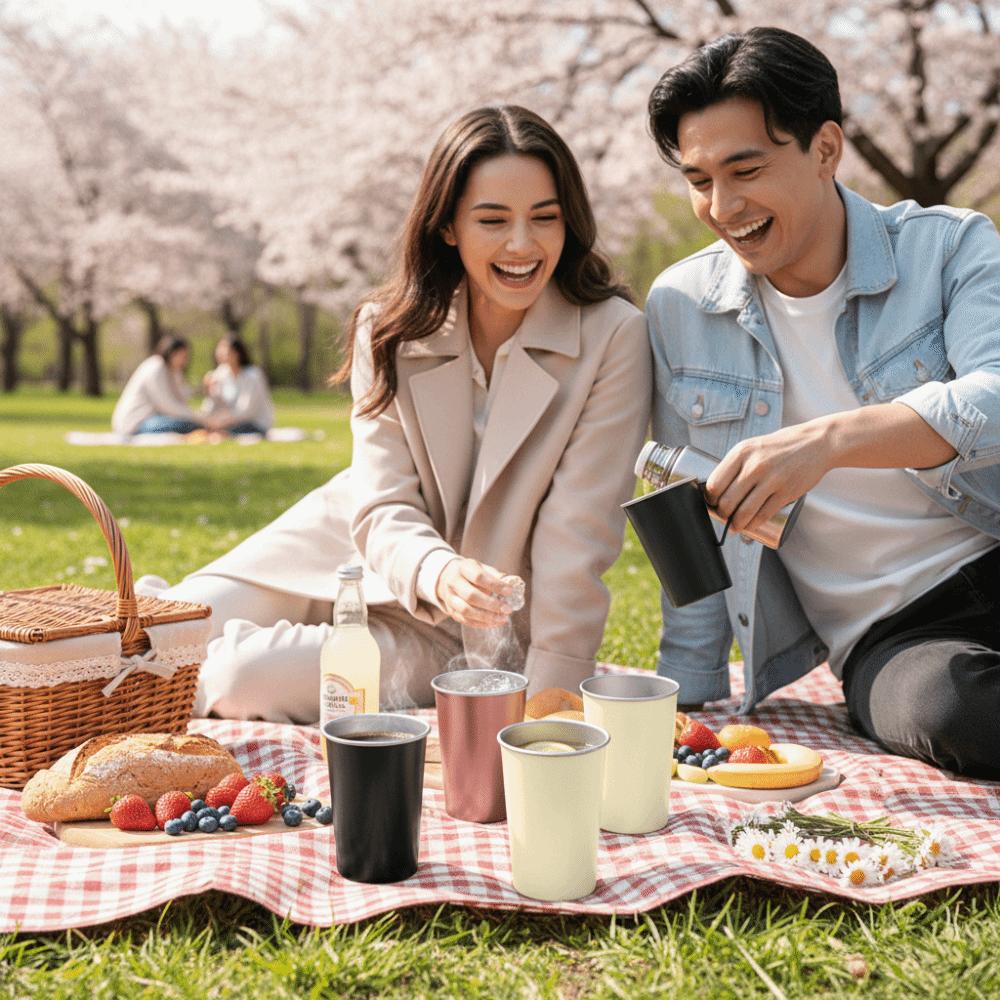 Stainless Steel Stainless Steel Cup 350ML Capacity Tea Drink Cup Portable Drinking Cup  Kitchen Use