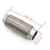 Stainless Steel Exhaust  ble Pipe   Joint    Tube Car Accessories