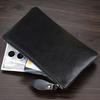 Ultra Thin Wallet Men's and Women's 6-inch Mobile Phone Bag Zipper Long Design Large Capacity Fashionable and Casual Top Layer Cowhide Clutch Bag