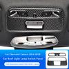 For Chevrolet Camaro 2016-2019 Real Carbon Fiber Car Roof Light Lamp Switch Panel Cover Trim Interior Accessories