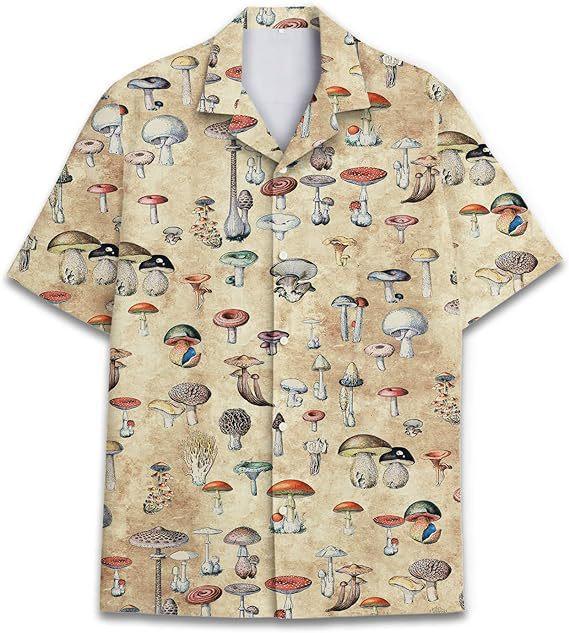 Hawaiian Tropical Print Short Sleeve Shirt, Casual Summer Beach Wear