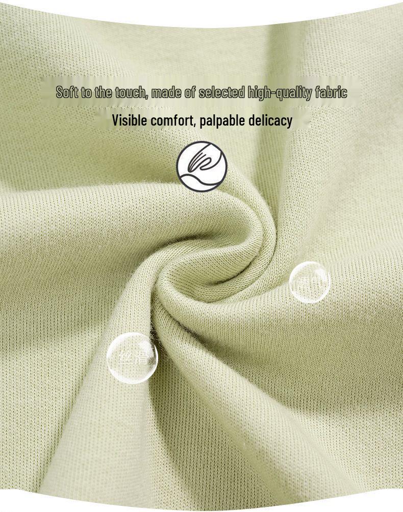 Women's 100% Cotton Long-Sleeve Pajama Set - Loose Fit for Indoor & Outdoor Wear In Spring and Autumn