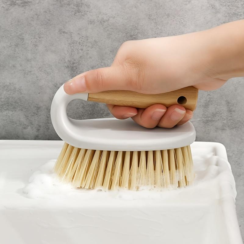 1pc Handheld Home Cleaning Brush, Can Clean Hair and Debris from Sofas, Floors, and Blankets. Wooden Handle Cleaning Brush with Hanging Storage