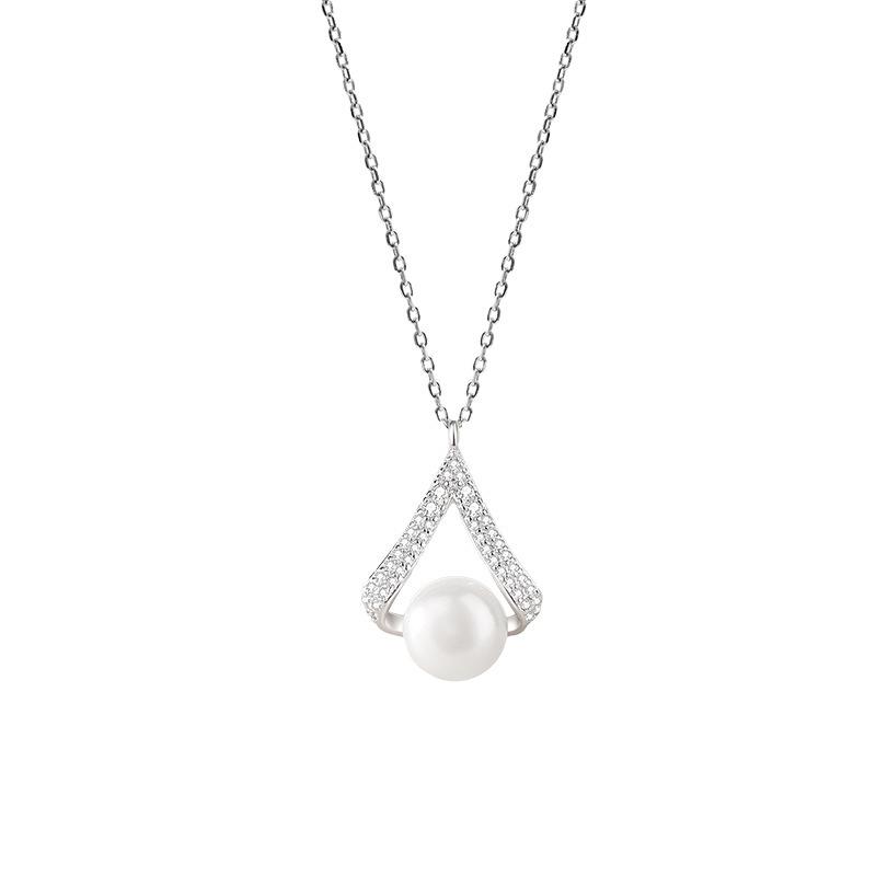 

Versatile Temperament, Minimalist Necklace, Women s French High-end Design, Fashionable Commuting, Collarbone Chain 40CM платиновый