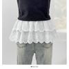 2026 Spring Ruffle High Waist A-Line Layered Crochet Embroidered Skirt for Women