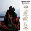 Vene-zia Fußball Flanelldecke, Weiches Polyester, Modernes Design, Ganzjahres für Camping, Reisen, Geschenke für Feiertage oder Geburtstage