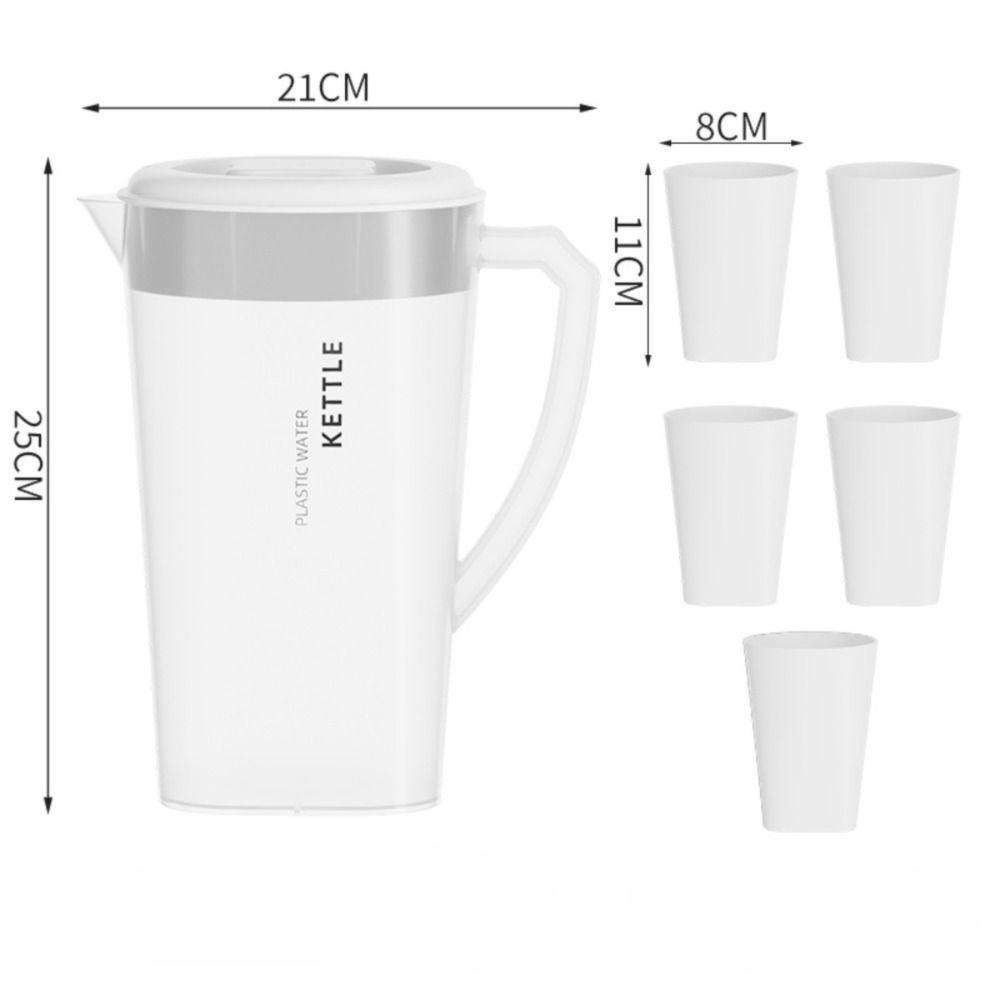 1.3/2.2/3L Cold Water Kettle Plastic Fall-resistant Pitcher New Juice Jug  Drinkware