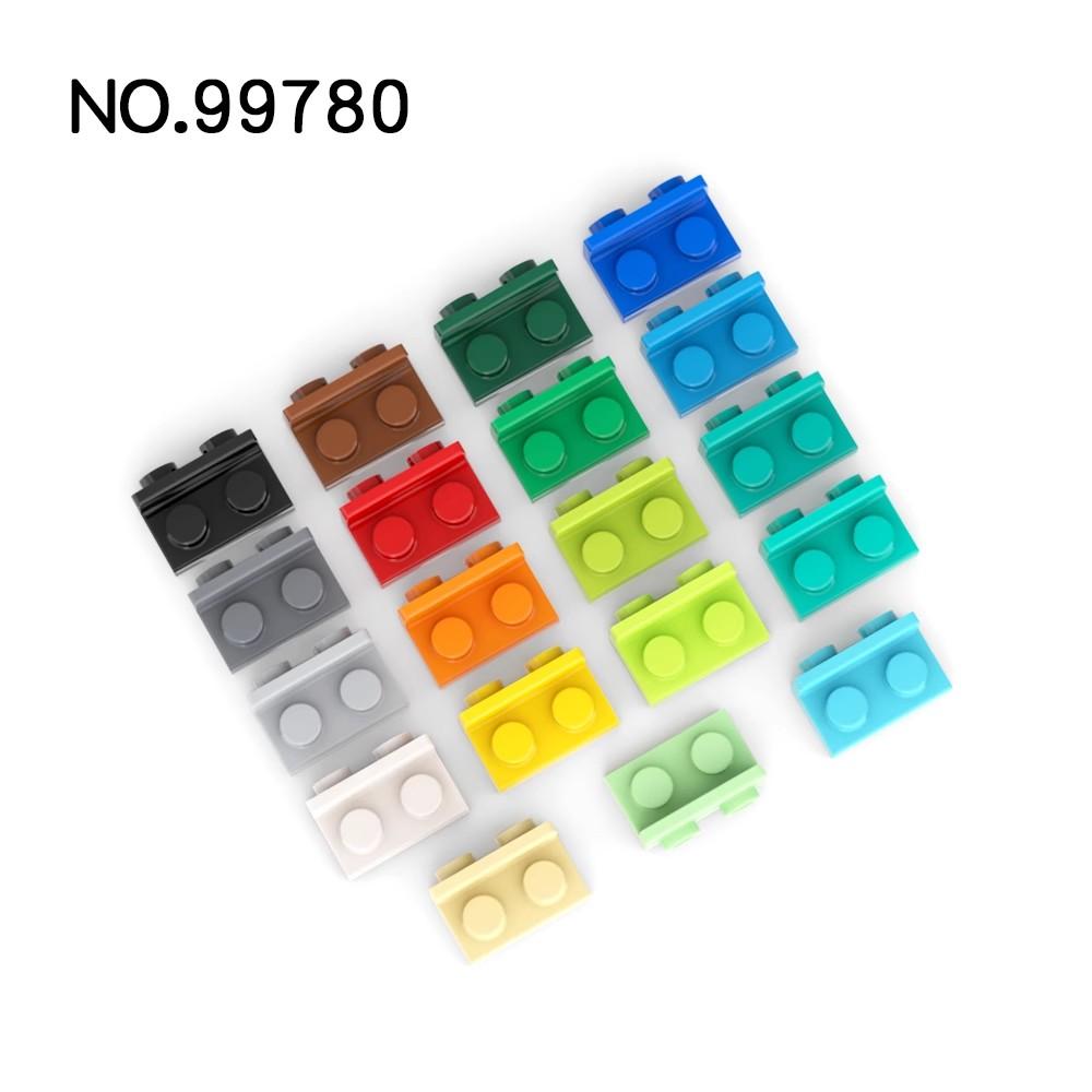 Non-Toxic 20Pcs Moc Parts 99780 Bracket 1 X 2 - 1 X 2 Inverted Compatible Bricks Diy Assmble Building Blocks Particle Kid Puzzle Toy Gift