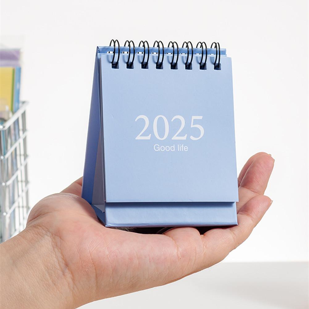 Desk Calendar - , July To December 18 Months Mini Desk Calendar With Stickers, Standing Flip Desktop Calendar For Home Office School