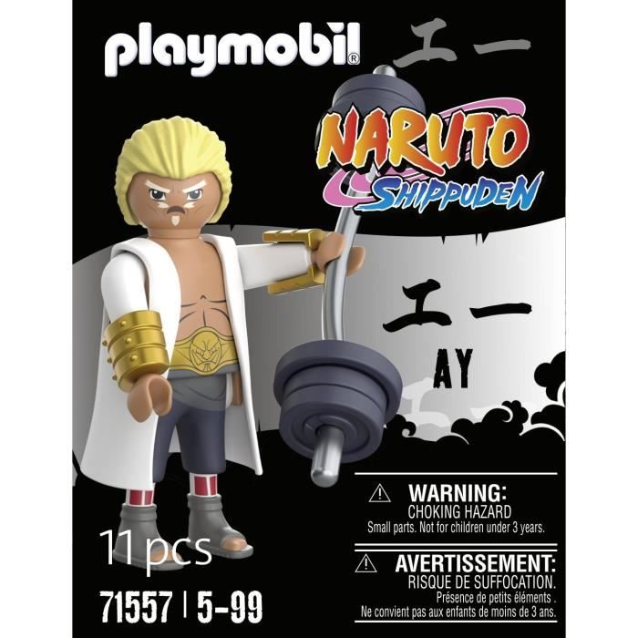 PLAYMOBIL Figurine Fourth Raikage Ay 71557, Naruto Shippuden, Dès 5 ans