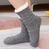 Women's Winter Velvet Mid-Tube Floor Sleep Socks - Home, Postpartum, Christmas, and Autumn Snow Slippers