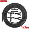 Windshield Wiper Washer Nozzle Hose with Connector Kit T Y I 3 Types Joint Windscreen Spray Jet Water Hose Fluid Tube Joiner
