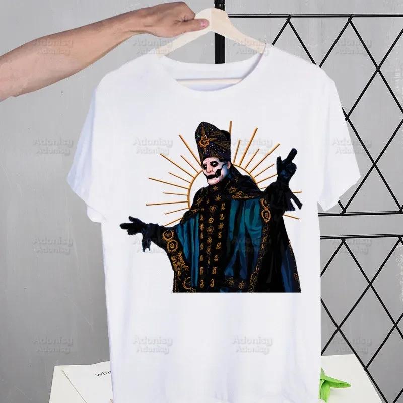 Ghost Band Hard Rock Band Harajuku Men's Tshirt Unisex Short Sleeve T Shirt Casual Ghost B.C. Heavy Metal T-shirt Male Tops