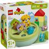 LEGO DUPLO First Dog House and Shape Sorting Puzzle Toy for Kids Ages 1.5 to 3 Years Educational Building Blocks