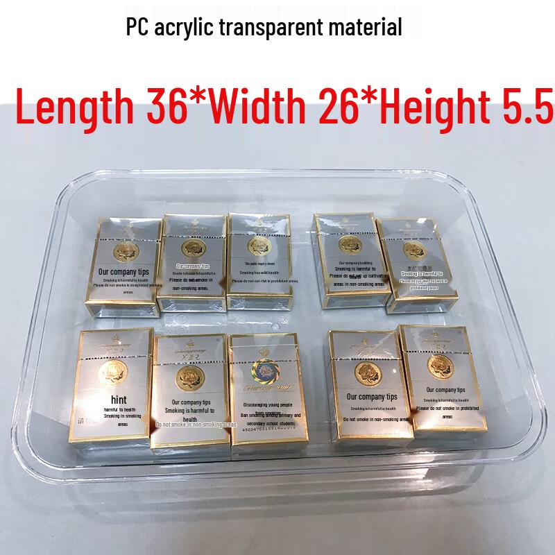 Rectangular Transparent Acrylic Food Display Tray