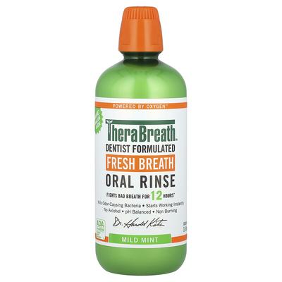 Fresh Breath Oral Rinse, Mild Mint , 33.8 Fl Oz (1 L)