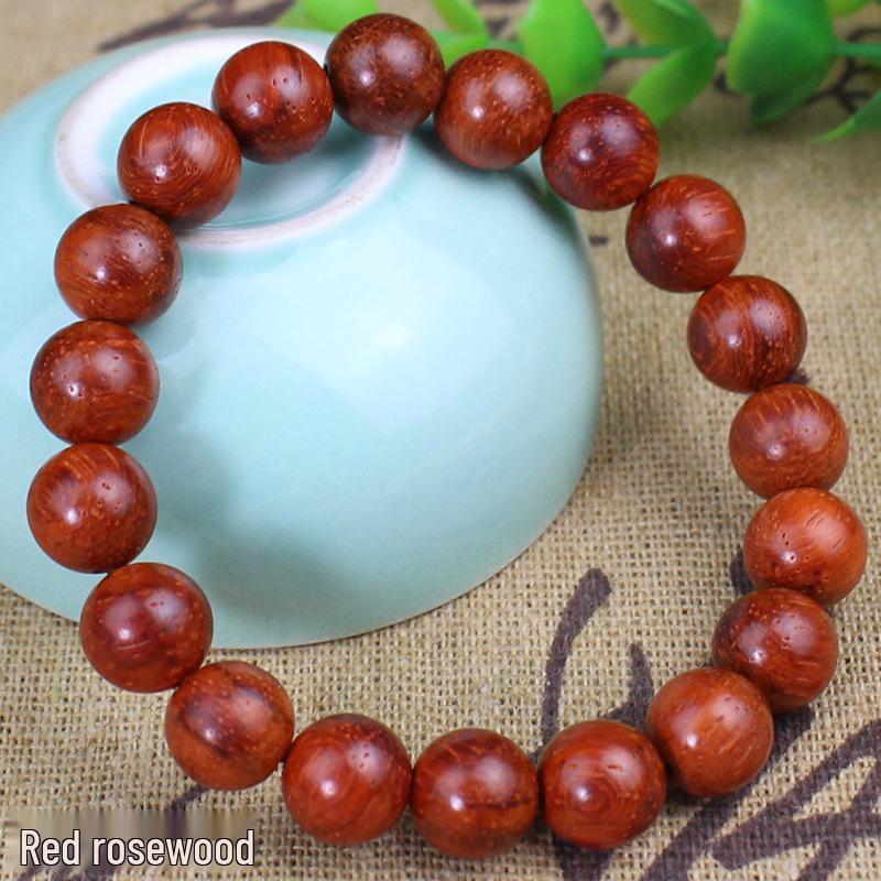 Sandalwood 10MM Single Loop Bracelets - Unisex Buddhist Beads Rosary Jewelry