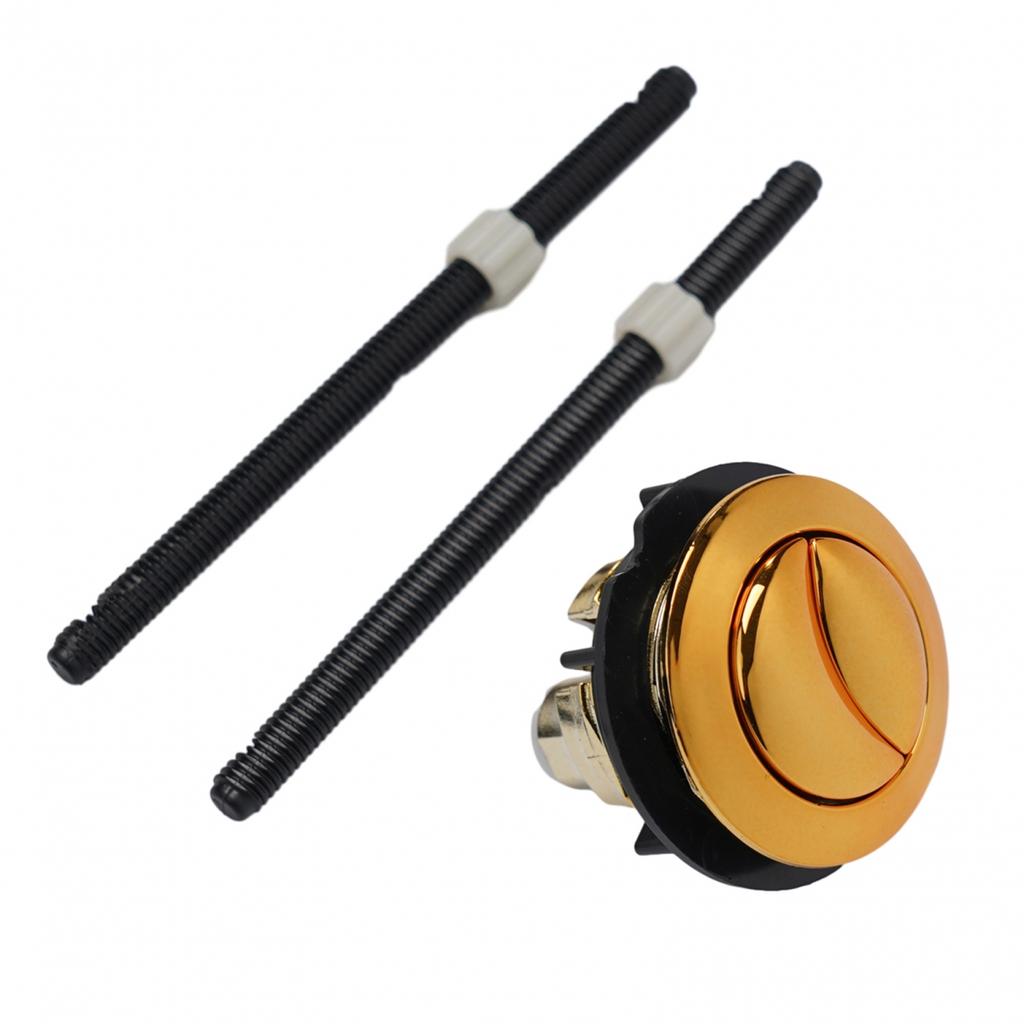 Dual Flush Mechanical Top Flush Valve Push Button Stainless Steel