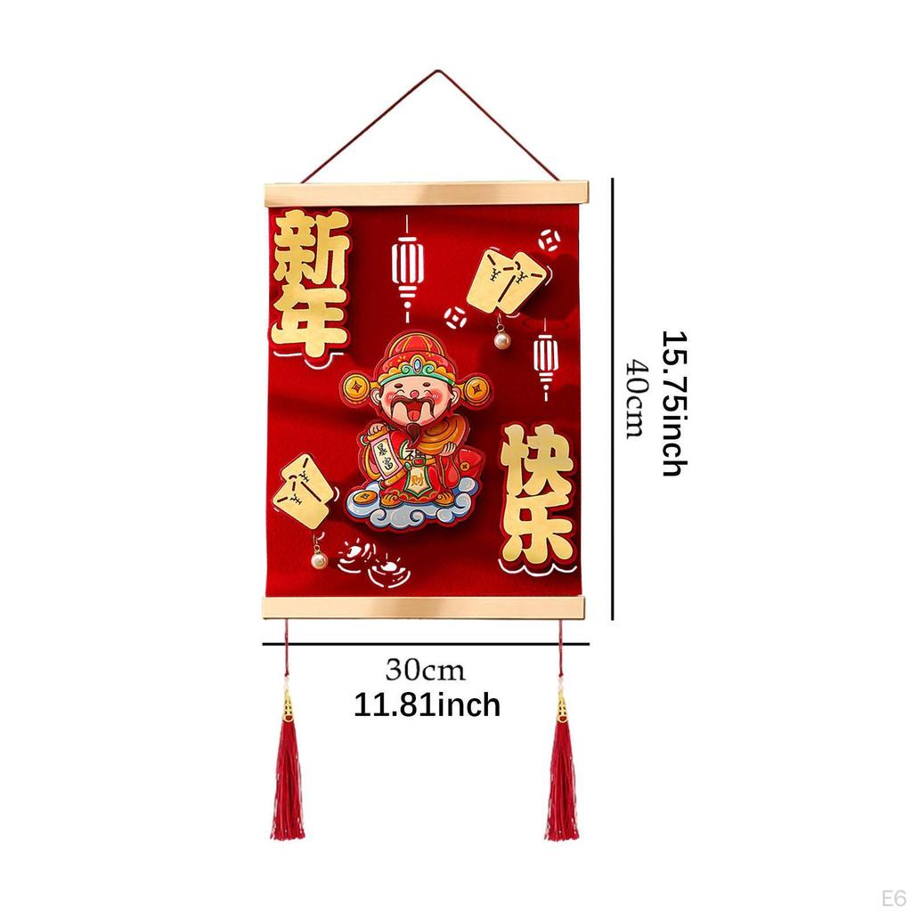 Chinese Year Hanging Decoration Snake Blessing Characters Fu Lucky for Bedroom