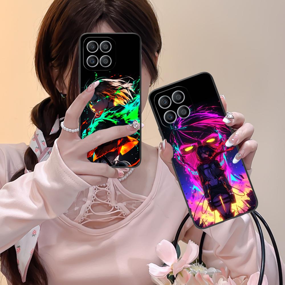 AOT Mikasa Mobile Phone Case for Honor 90 80 70 60 50 30 20 10 9 8 7 Pro S SE Lite 5G Colour Printing Protective Pretty Luxury