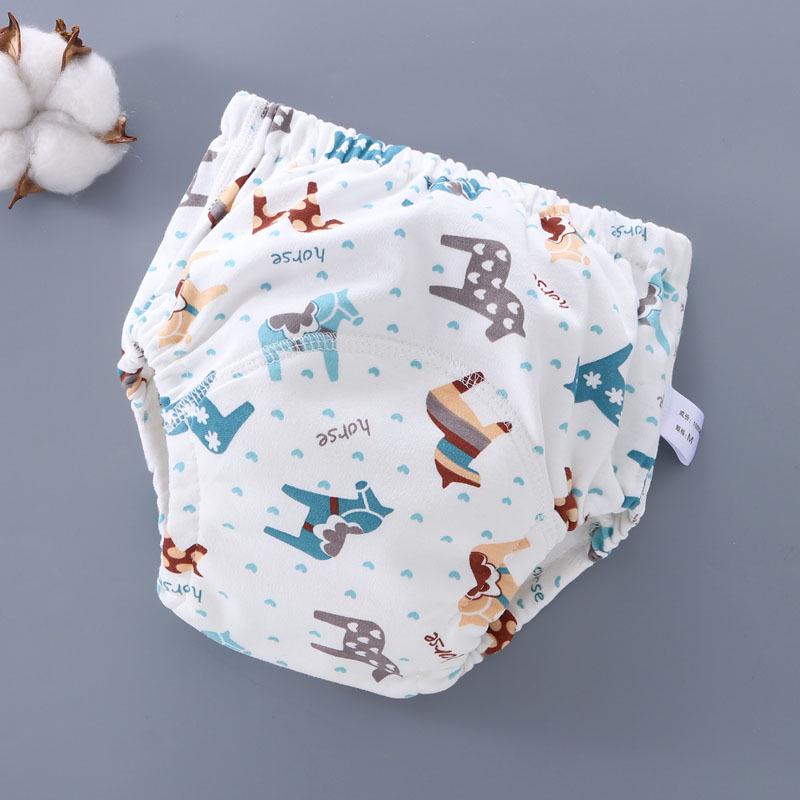 Washable 6-Layer Baby Training Pants - Breathable Cloth Diapers for Spring/Summer
