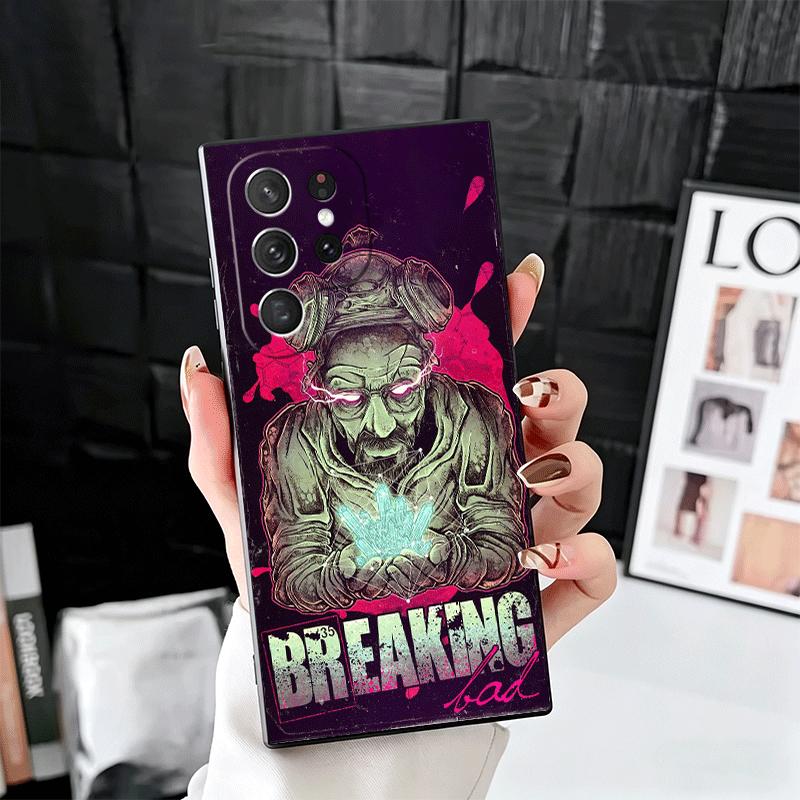 Breaking Bads Heisenberg Soft Phone Case for Samsung Galaxy S26 S25 Edge S24 Ultra S23 Plus S22 S21 FE S20 Black Cover Back Shel