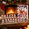 Interactive Holiday Game Christmas Advent Calendar 2026, Snowman 24 Day Countdown Box with Acrylic Hanging Pendants, Festive Tree Decor, Gift for Kids