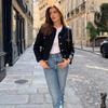 Chic Female Tweed Basic Jacket Coat Women Clothing Woolen Outerwear Long Sleeve Front Button Female Outerwear Chic Tops