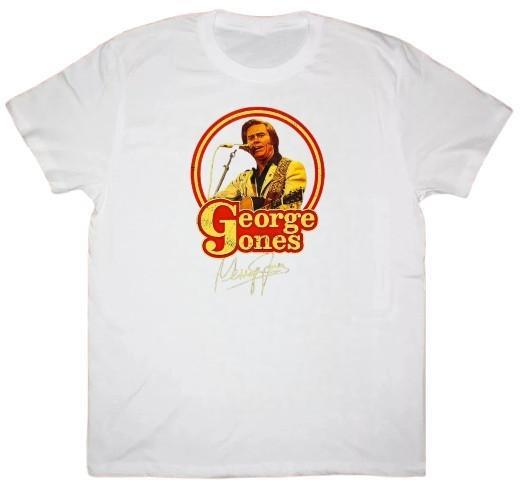 Signed George Jones Country Music Retro Unisex T-Shirt S