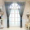Scandinavian Embroidery Window Screen Bedroom Living Room Balcony Finished Translucent Window Screen Perforated Home Curtains