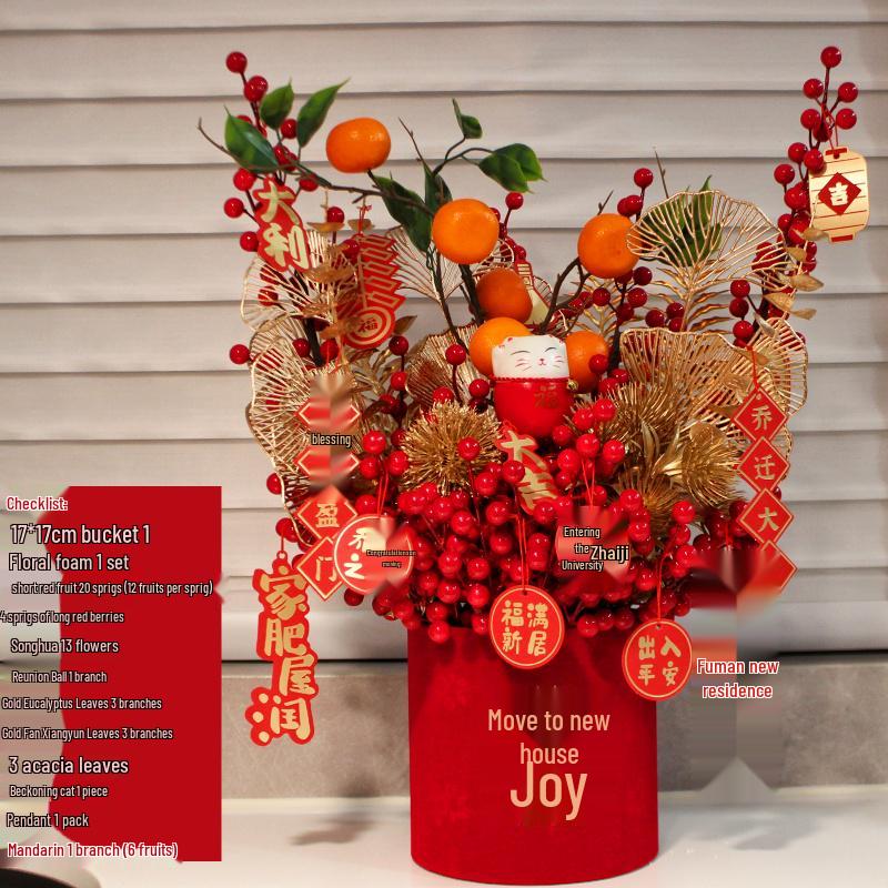 Fortune Flower Bucket: Home & Wedding Décor, Housewarming & Newlywed Gift