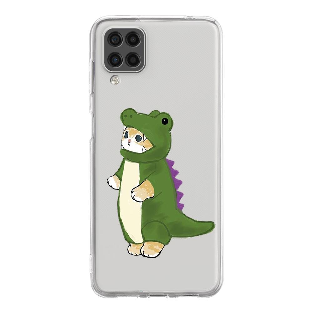 Cute Cat Cartoon Phone Case For Samsung Galaxy A51 A71 A21S A12 A11 A31 A41 A01 A03S A13 A33 A73 A53 A52 A32 5G A23 Clear Cover