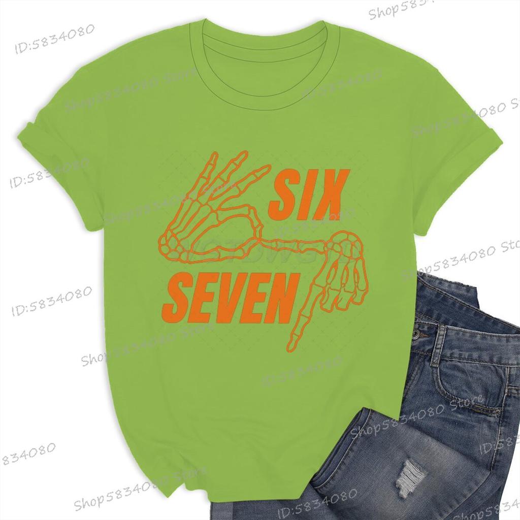 Six Seven Meme Halloween Shirt Funny Gift for Him Her Trend Halloween 6 7 Vintage Tee Unisex Women Internet Humor T Shirt