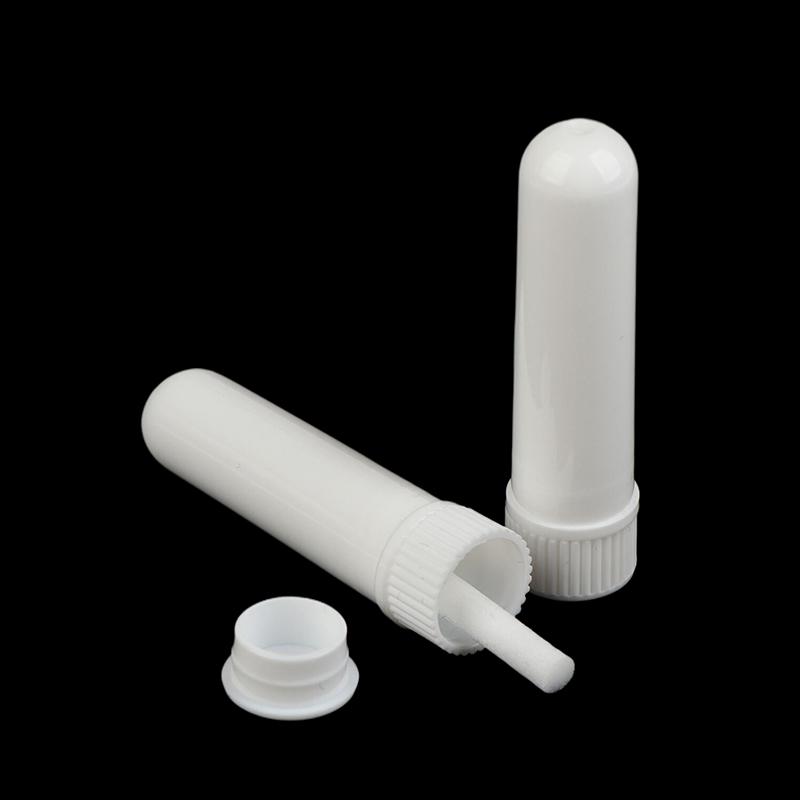 10Pcs Essential Oil Blank Inhaler Tubes Comes Inhaler Stick With Cotton Wicks, Refillable, Dropper
