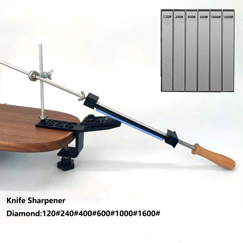Professional Kitchen Knife Sharpener,Fixed Angle Sharpener,Diamond Sharpening Stone Blade,Sharp Design Tools,Polishing Stone Set