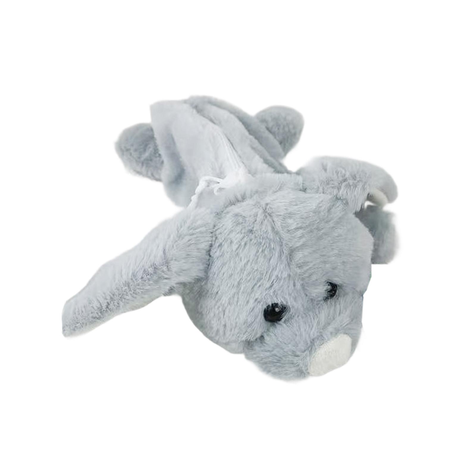 

Plush Pencil Case, Plush Animal Stationery Bag for Kids, Gift for серый