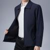 2024 Spring/Autumn High-Quality Lapel Jacket for Middle-Aged and Elderly Men - Fashionable Business Casual Outerwear