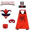 Spider-man Heldenumhang und Maske Halloween Cartoon Anime Launcher Handschuh Uhr Set