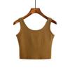 Sexy Tank Top Black Halter Crop Tops Women Summer Camis Backless Camisole Fashion Casual Tube Female Sleeveless Cropped Vest