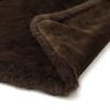 Francfranc WARMY Fur Blanket (Single, 140 X 200 Cm, Brown, 2024 Model)