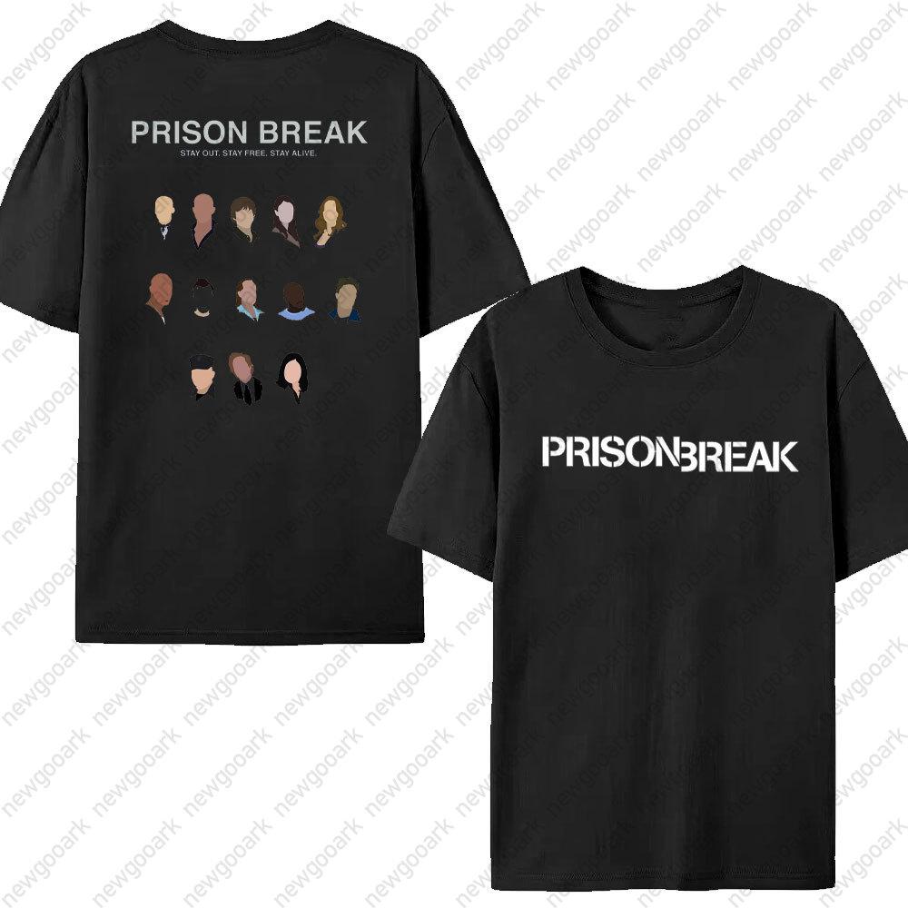 Funny Tv Series WANTED Tshirt Unisex Prison Break Streetwear Vintage Harajuku Top Cotton Short Sleeve Michael Scofield Tees