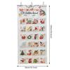 Christmas Hanging Countdown Calendar To Fill with 24 Pockets Christmas Countdown Calendar Home Holiday Christmas Decorations