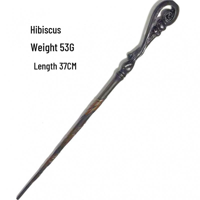 Harry & Hermione Premium Magic Wand Set - Finely Carved Metal Heart Core.