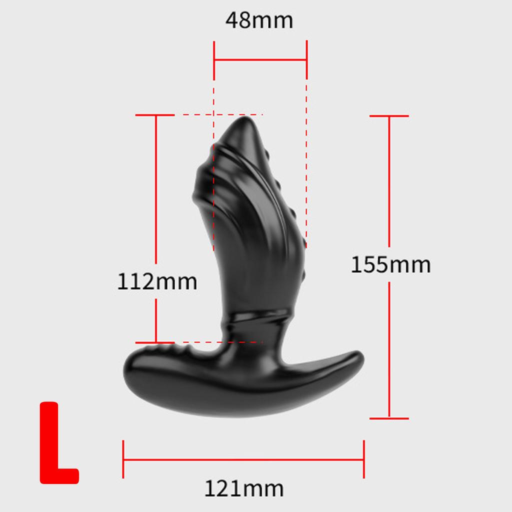 Anální kolík s T-základnou Nositelný anální kolík se 4 velikostmi Masáž prostaty pro muže Nositelný anální trenažér pro anální dilataci