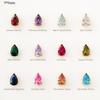 CARLIDANA Gold Plated Stainless Steel 26 Letter Charms Set Heart Bubble Initial A-Z Alphabet Letter Pendants for DIY Jewelry