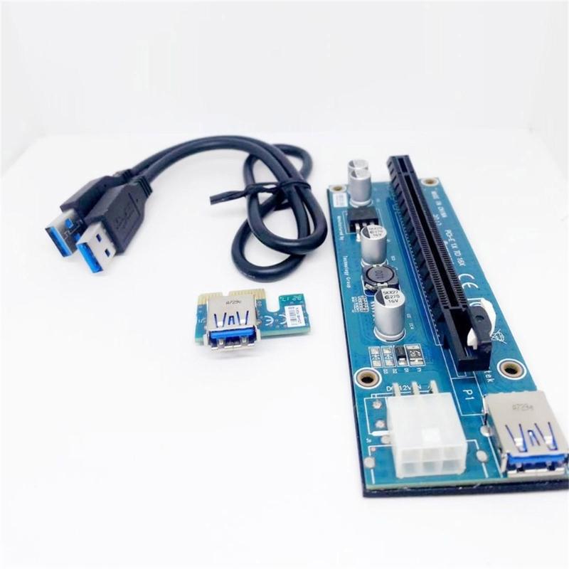 Laptop Graphics Card Expansion Card Card PCIE 1X To 16X Extension Card Adapter Extension Cable With USB3.0 Cable