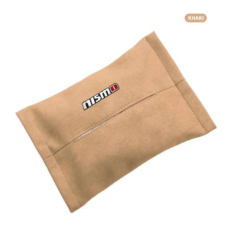 Car Seat Back Multifunctional Tissue Box Interior Storage Tissue Bag For Nismo Nissan Tiida Teana Skyline X-trail Almera Qashqai