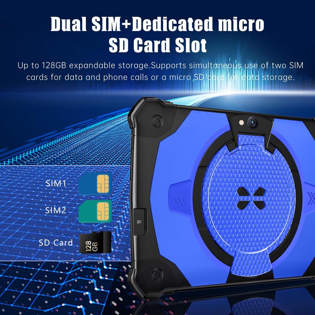 7" Kids Tablet with WiFi, Bluetooth, 2GB RAM, 16GB Storage, Eye Protection, Multi-Language Support