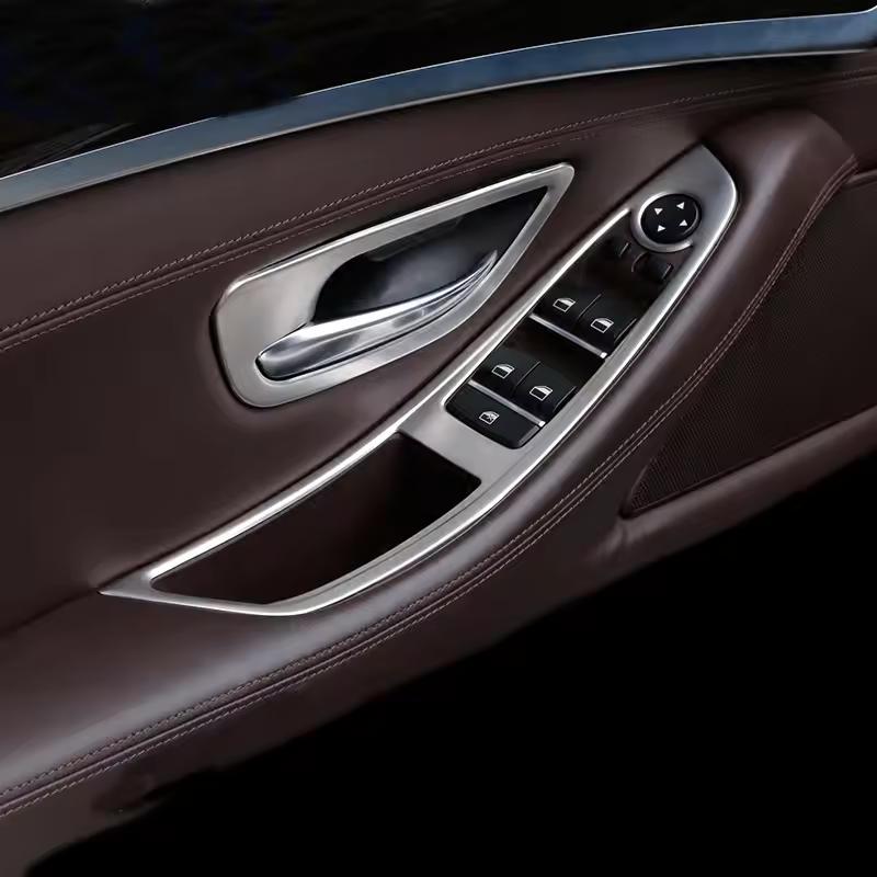For BMW 5 Series F10 F18 Interior Door Window Switch Button Cover Trim Car Styling Modified Door Button Trim Auto Accessories