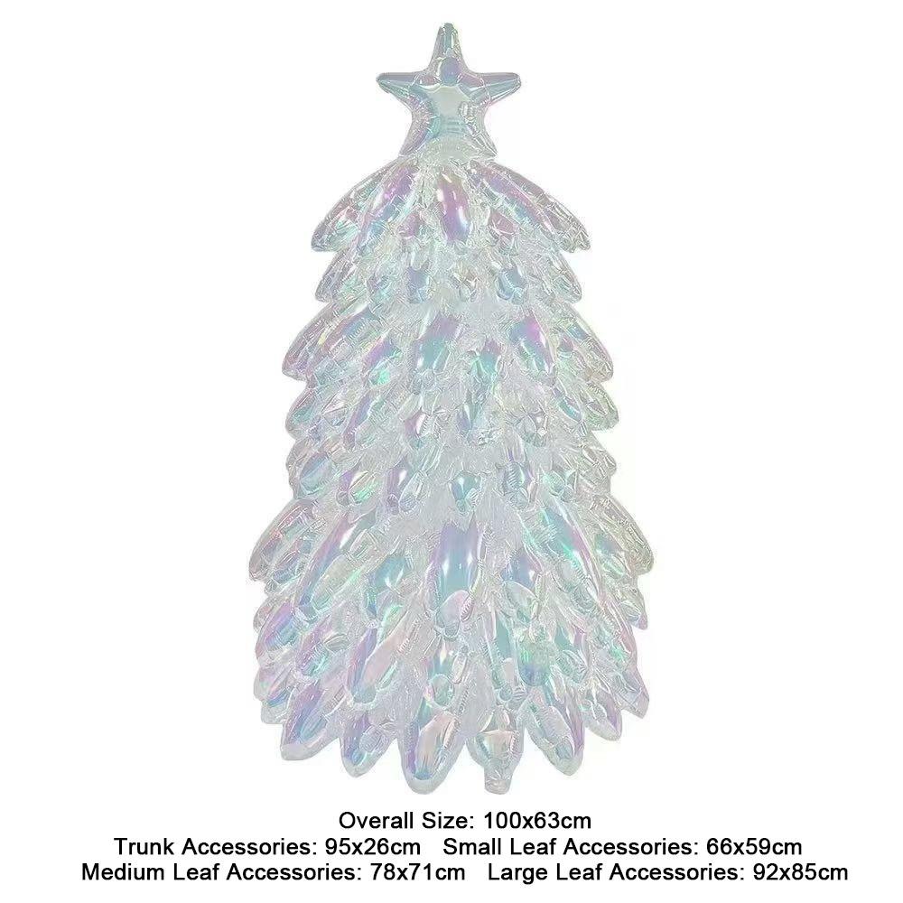 Party Props Large Inflatable Balloon Aluminum Film Christmas Tree Balloon New Year Party